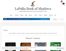 Tablet Screenshot of lapuliabookofshadows.com